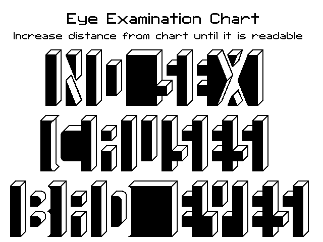 Eyechart Image Eyechart Illusion